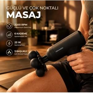 Venandin MD-9901 Flexi 5 Başlıklı Masaj Aleti