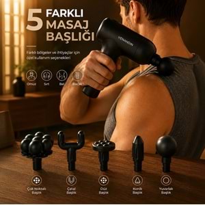 Venandin MD-9901 Flexi 5 Başlıklı Masaj Aleti