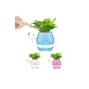 Mikado MD-P15BT TF Kart Destekli Çiçek Saksı Akıllı Dokun Bluetooth Speaker - Mavi