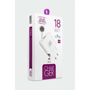 Subzero SG72 18W 3.4A Turbo Hızlı Şarj Başlığı