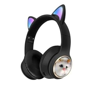 Subzero SW90 Bluetooth Renkli Kedi Kulaklık (mavi-mor)