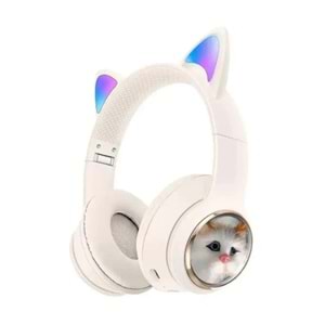 Subzero SW90 Bluetooth Renkli Kedi Kulaklık (mavi-mor)