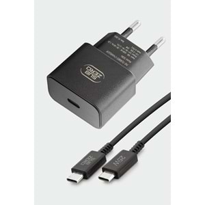 Subzero SG84 25W PD Type-C to Type-C (Mini Turbo) Siyah Şarj Aleti
