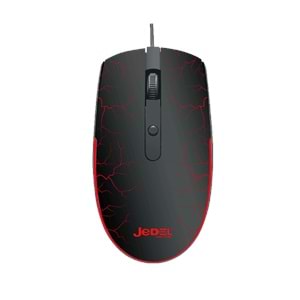 Jedel M81 Optik LED Dört Buton 1600 DPI Renkli Rgb Gaming Kablolu Mouse