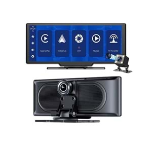 Pars H18C Carplay Apple Android Uyumlu 10.2 İnç Büyük Ekran Tak Çalıştır 4K Ön/Arka Çift Kameralı