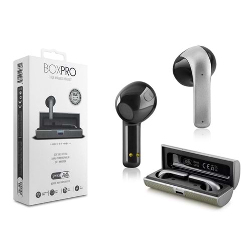 Subzero SW63 Box Pro Deri kutu/Dahili Hoparlör/Çift Mikrofon Bluetooh Kulaklık