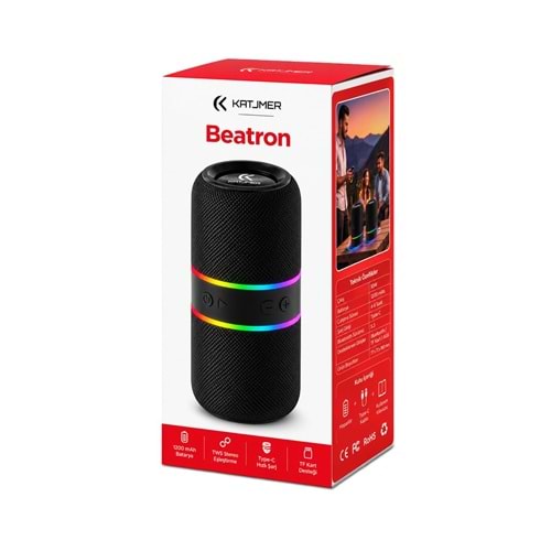 Katjmer Beatron M25 İki Bir Arada Bölünmüş Kablosuz Bluetooth Hoparlör