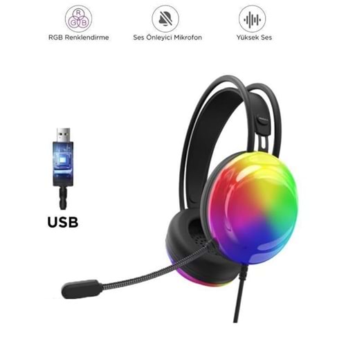 LENOVO Thinkplus G30B USB 7.1 Gaming RGB kulaklık