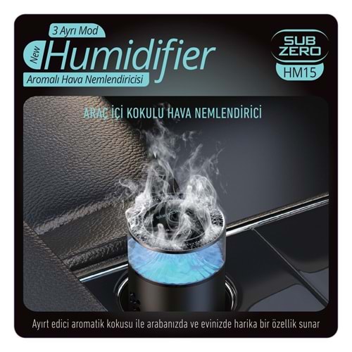 Subzero HM15 Otomatik Araç İçi Koku Difüzör Nemlendirici
