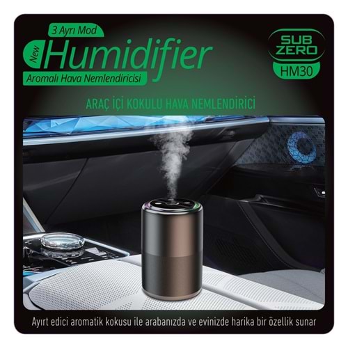 Subzero HM30 Otomatik Araç İçi Koku Difüzör Nemlendirici