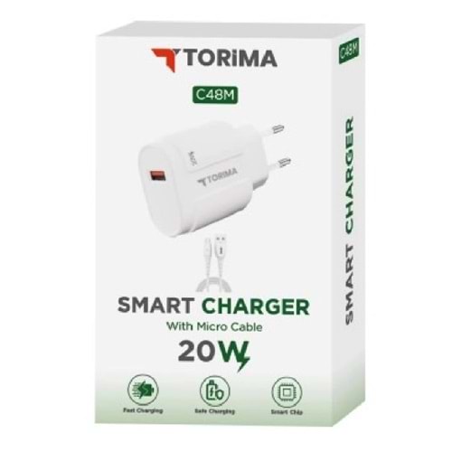 Torima C48M 20W Micro Hızlı Şarj Aleti