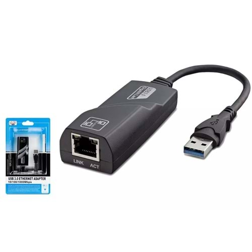 Hadron Hdx5265 Ethernet Card Usb3.0 1000Mbps Siyah