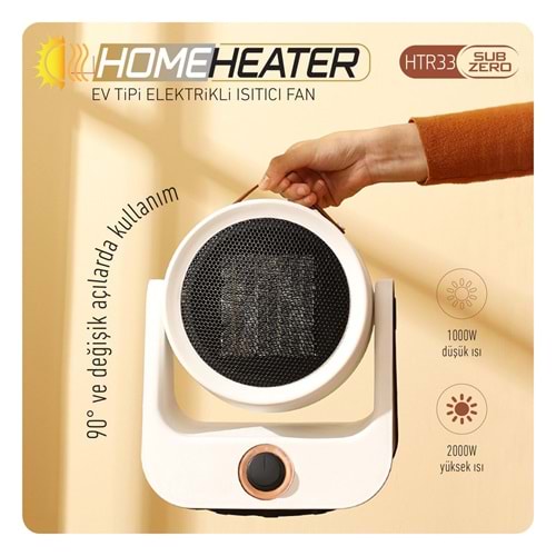 Subzero HTR33 Elektrikli Isıtıcı Fan