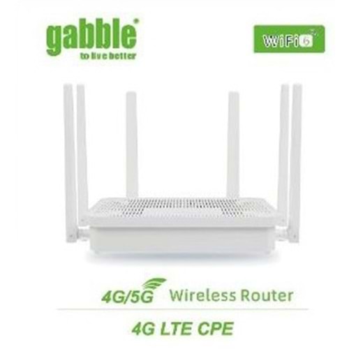 Gabble GAB-GB8404 6Antenli 4G Kablosuz Yönlendirici wifi 6+ 300 Mbps 4G Sim Kartlı