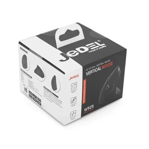 Jedel W925 2.4G Ergonomik Optik Dikey Tasarım Kablosuz Fare Yumuşak Dokunuşlu