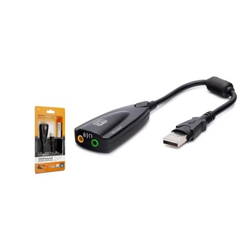 Versatile USB Harici Ses Kartı 7.1 5Hv2 - Siyah