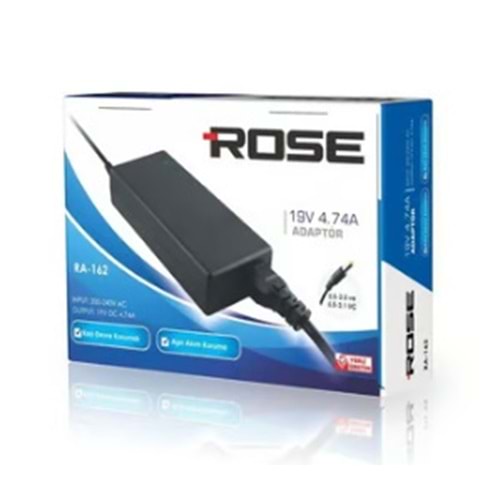 Rose NM-162 19 Volt - 4.74 Amper 5.5*2.5 Mm Uçlu Adaptör (Toshiba Notebook - Hp Notebook)