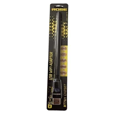 Rose WA-100-3 3DBI Antenli 7601 İşlemcili Wireless Adaptör (Uydular İçin Uygun)