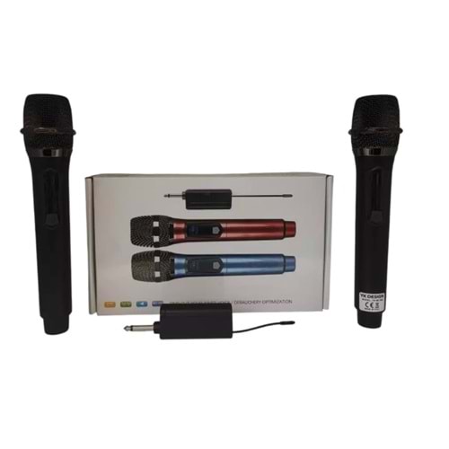 Yk Design YK-MC448 Kablosuz Çift Mikrofon (Müzik Kutusu İçin)
