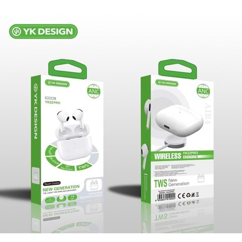 Yk Design YK22PRO Aır4 Anc Bluetooth Kulaklık