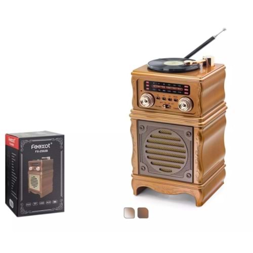 FEEXOT FX-2502B Usb/Sd Mp3 Çalar Bluetooth Şarjlı Nostaljik Radyo