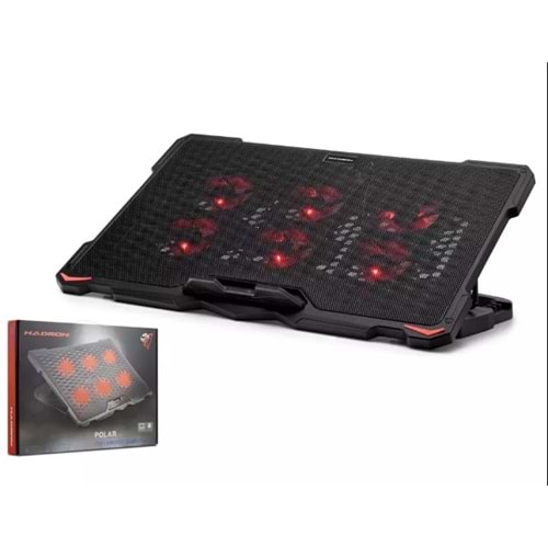 HADRON HDX4255 Laptop Soğutucu 6x Fan LED’li - Siyah