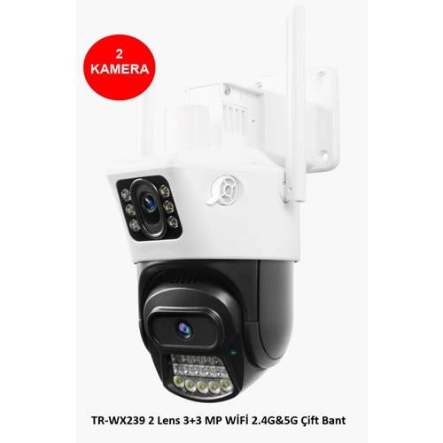 Trio TR-WX239 (2 Kameralı) 3+3 MP WİFİ 2.4G&5G Çift Bant(Veesky)