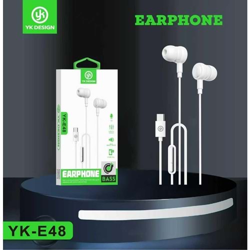 YK Design YK-E48 Tak Çalıştır Type-C Girişli Kulaklık