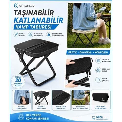 Katjmer Katlanır Kamp Taburesi