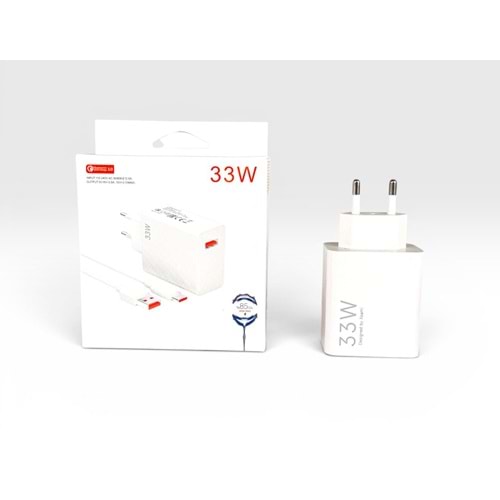 Wİ 33W Type-C Kablolu Turbo Ev Tipi Şarj Aleti