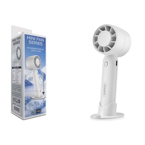 Subzero FW30 3 Kadameli USB Şarjlı El Fanı