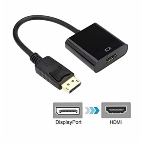 Powermaster PM-23304 10 Cm Display Port Erkek To Hdmı Dişi Çevirici Kablo
