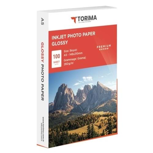 Torima 15x21 260 Gr 100'lü High Gloss (Parlak) Fotoğraf Kağıdı