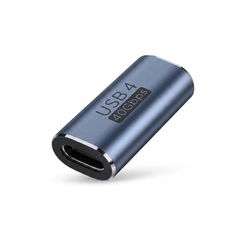 HADRON HDX1086 USB 4 Type-C Birleştirici Adaptör 40 Gbps Gri