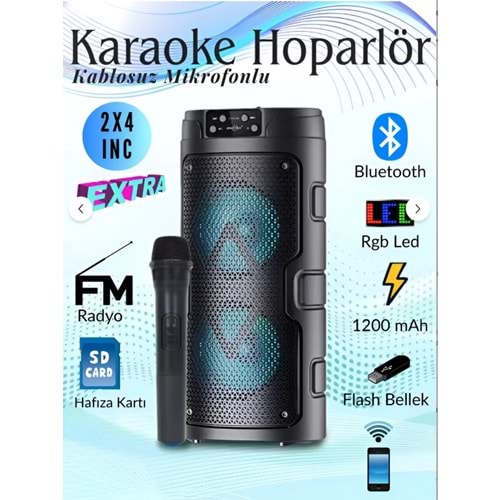 GTS-2129 Bluetooth Speaker 2 x 4 Usb/Tf Müzik Kutusu