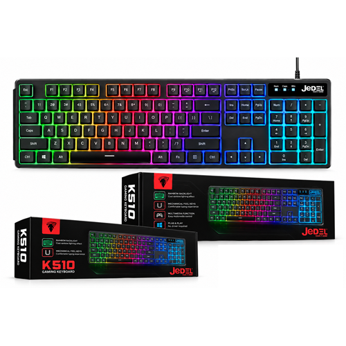 Jedel K510 RGB Aydınlatmalı Kablolu Ofis ve Gaming Klavye