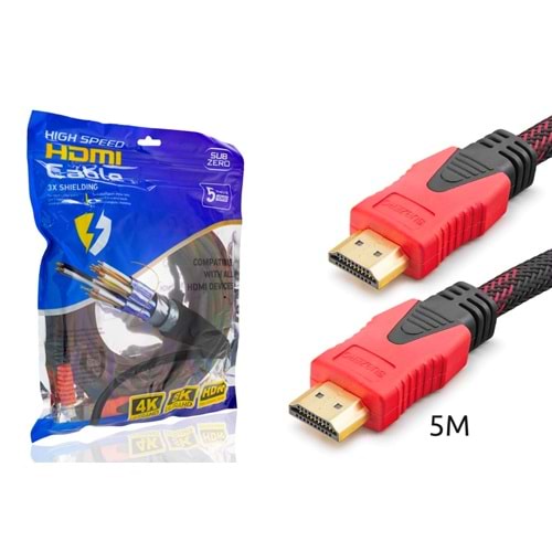 Subzero HDM50 Örgülü 5Mt Hdmı Kablo