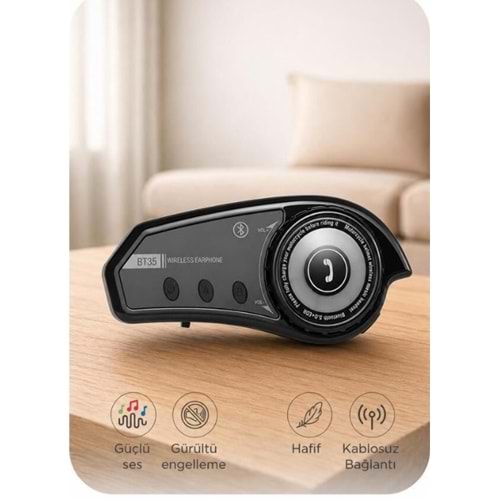 Torima BT35 Bluetooth Motosiklet Kask Kulaklığı Rgb Işıklı Yüksek Sesli Intercom With Light