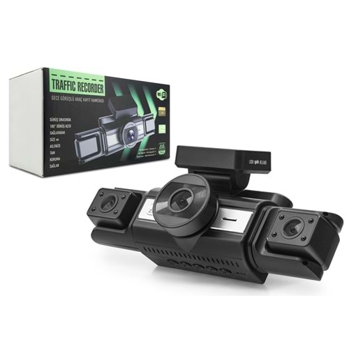 Subzero CMR60 180Derece Gece Görüşlü 1080 Full HD Wifi Araç Kamerası