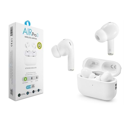 Subzero SW115 AIRPRO3 Beyaz Bluetooth Kulaklık