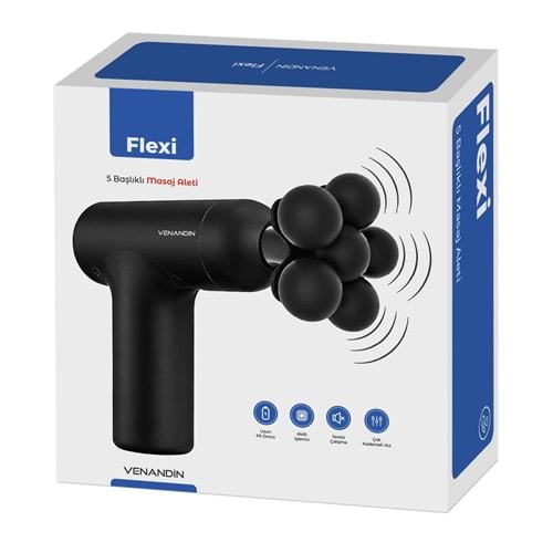 Venandin MD-9901 Flexi 5 Başlıklı Masaj Aleti