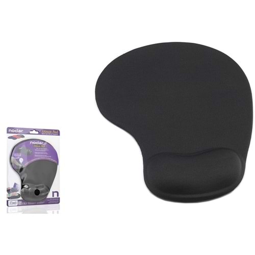 Nodar ND1501S Jel Bilek Destekli Mouse Pad 190 x 230 mm Siyah