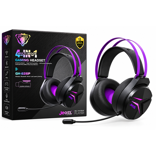 Jedel GH-626P 4Modlu (Kablolu/Type-C/BT/ Kablosuz Gamin Kulaklık