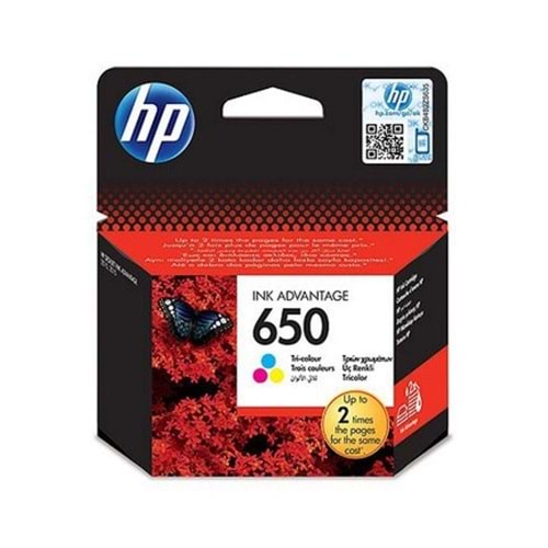 HP 650 Orjinal Renkli Kartuş
