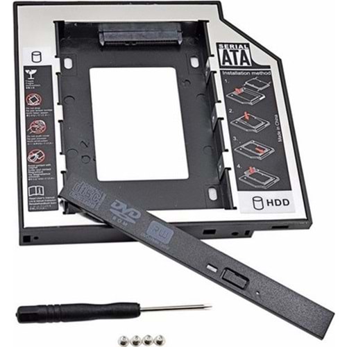 Gabble GAB-HC127 12.7mm Standart Laptop İkinci HDD Kızak Yuvası 4717