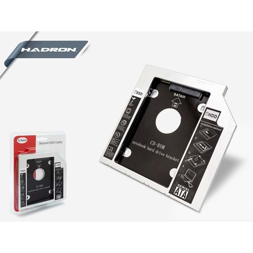 Gabble GAB-HC95 9.5 mm. Sata HDD Caddy (Laptop İkinci HDD Kızak Yuvası)