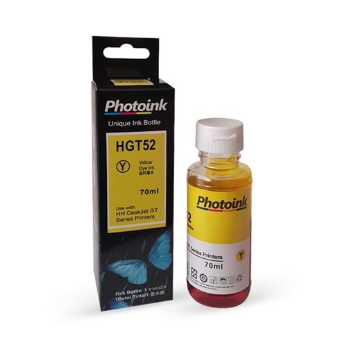 Photoink GT52-5820/5810/315/415 Uyumlu 100 Ml. Mürekkep Y-Yellow