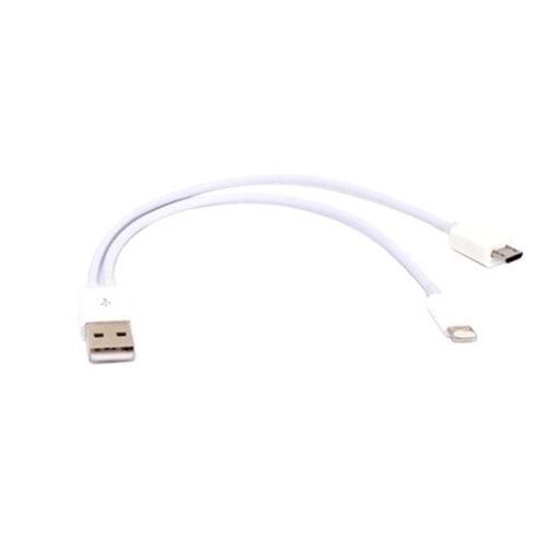 S-link SL-IP50 Usb to iPhone 5G + Micro 5pin Samsung Çevirici Kablo