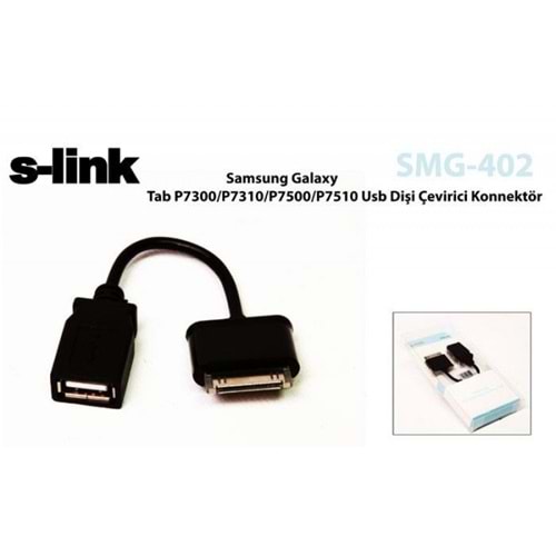 S-link SMG-402 Samsung Galaxy Tab P7300/P7310/P7500/P7510 Usb Dişi Çevirici OTG Kablo