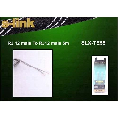 S-link SLX-TE55 5m Telefon Bilister Kablo